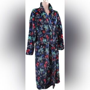 Chubbies Fuzzy The Neon Light Flamingo Bathrobe